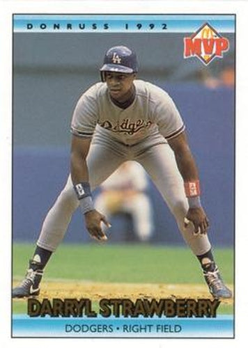 #7 Darryl Strawberry - Los Angeles Dodgers - 1992 Donruss McDonald's MVP Baseball