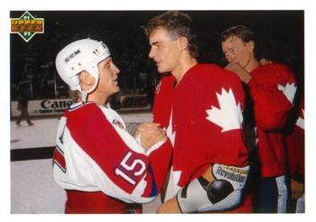 #7 Brett Hull / Eric Lindros - USA / Canada - 1991-92 Upper Deck Hockey