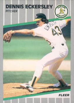 #7 Dennis Eckersley - Oakland Athletics - 1989 Fleer Baseball