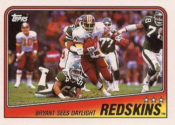 #7 Redskins Team Leaders - Kelvin Bryant - Washington Redskins - 1988 Topps Football