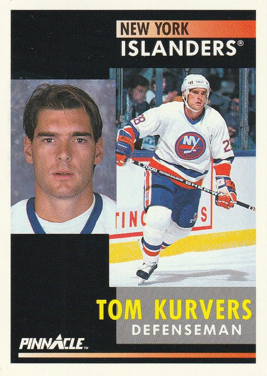 #7 Tom Kurvers - New York Islanders - 1991-92 Pinnacle Hockey