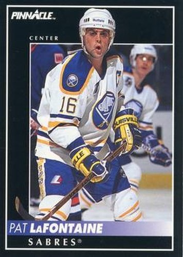 #7 Pat LaFontaine - Buffalo Sabres - 1992-93 Pinnacle Canadian Hockey