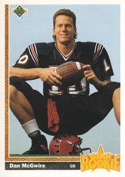 #7 Dan McGwire - Seattle Seahawks - 1991 Upper Deck Football