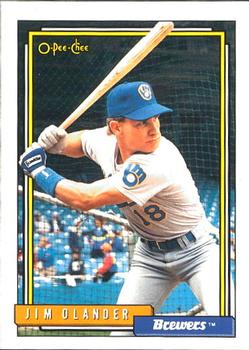 #7 Jim Olander - Milwaukee Brewers - 1992 O-Pee-Chee Baseball