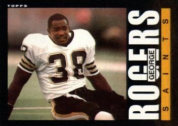 #107 George Rogers - New Orleans Saints - 1985 Topps Football