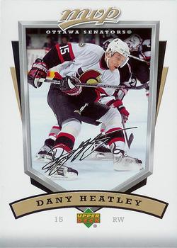 #207 Dany Heatley - Ottawa Senators - 2006-07 Upper Deck MVP Hockey