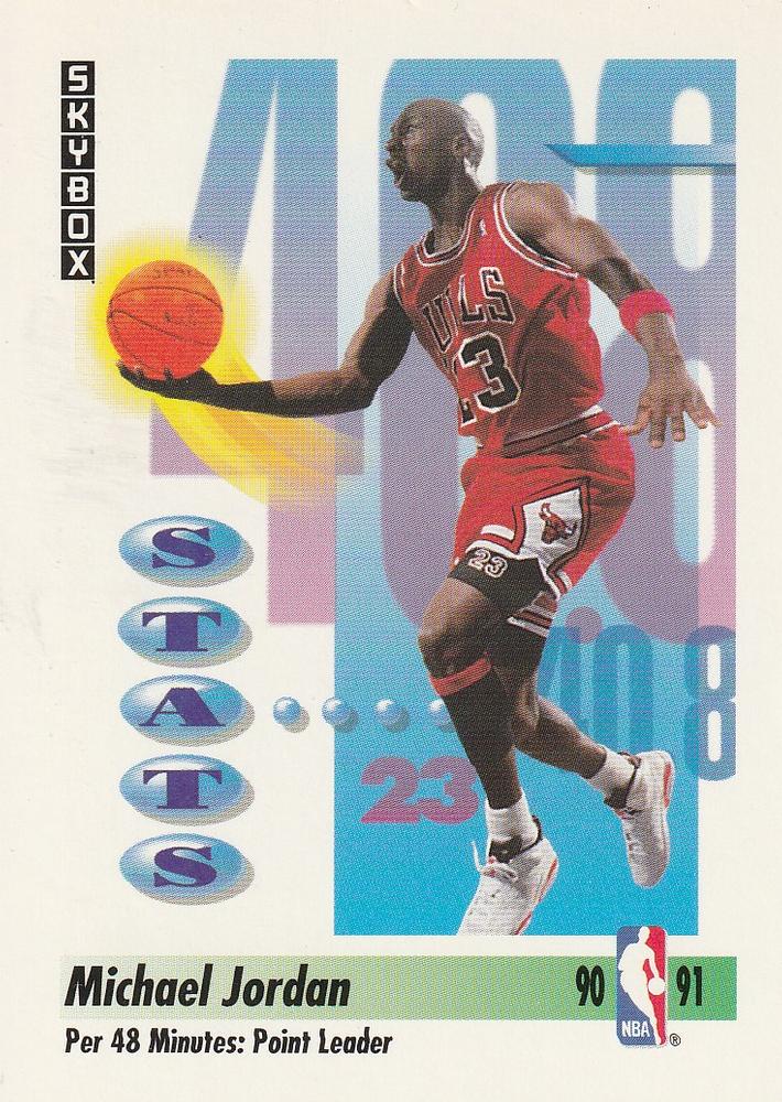 #307 Michael Jordan - Chicago Bulls - 1991-92 SkyBox Basketball