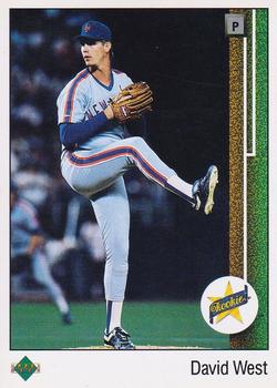 #7 David West - New York Mets - 1989 Upper Deck Baseball