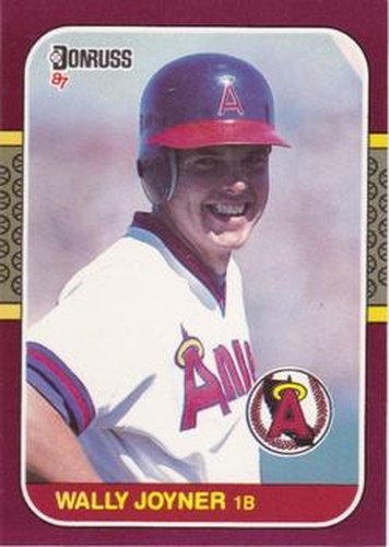 #7 Wally Joyner - California Angels - 1987 Donruss Opening Day Baseball