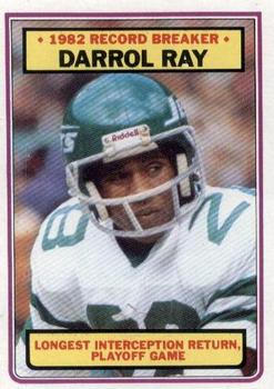 #7 Darrol Ray - New York Jets - 1983 Topps Football