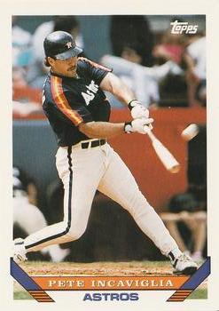 #7 Pete Incaviglia - Houston Astros - 1993 Topps Baseball