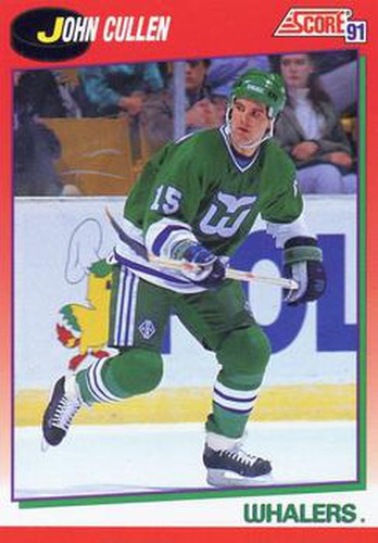 #7 John Cullen - Hartford Whalers - 1991-92 Score Canadian Hockey