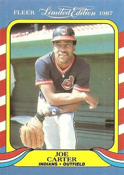 #7 Joe Carter - Cleveland Indians - 1987 Fleer Limited Edition Baseball