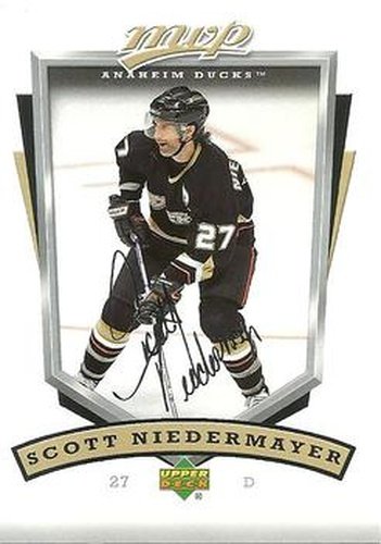#8 Scott Niedermayer - Anaheim Ducks - 2006-07 Upper Deck MVP Hockey