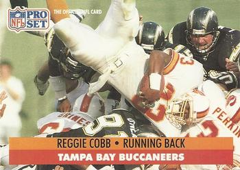 #308 Reggie Cobb - Tampa Bay Buccaneers - 1991 Pro Set Football