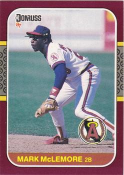 #8 Mark McLemore - California Angels - 1987 Donruss Opening Day Baseball