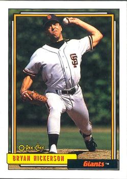 #8 Bryan Hickerson - San Francisco Giants - 1992 O-Pee-Chee Baseball