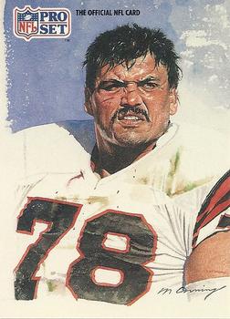 #408 Anthony Mu–oz - Cincinnati Bengals - 1991 Pro Set Football