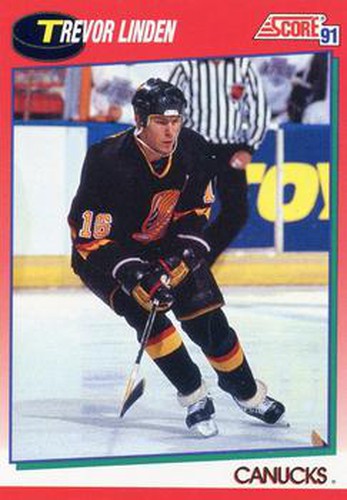 #8 Trevor Linden - Vancouver Canucks - 1991-92 Score Canadian Hockey