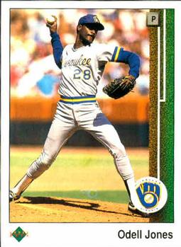 #608 Odell Jones - Milwaukee Brewers - 1989 Upper Deck Baseball