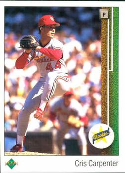 #8 Cris Carpenter - St. Louis Cardinals - 1989 Upper Deck Baseball