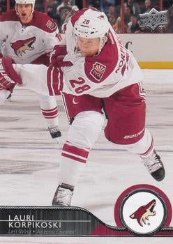 #8 Lauri Korpikoski - Arizona Coyotes - 2014-15 Upper Deck Hockey
