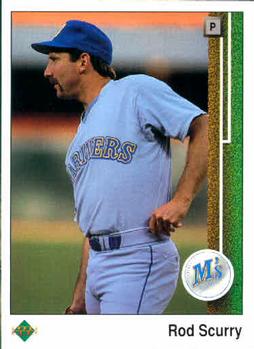 #208 Rod Scurry - Seattle Mariners - 1989 Upper Deck Baseball
