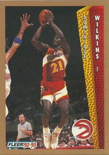 #8 Dominique Wilkins - Atlanta Hawks - 1992-93 Fleer Basketball