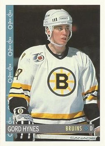 #8 Gord Hynes - Boston Bruins - 1992-93 O-Pee-Chee Hockey