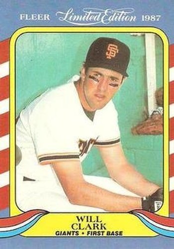 #8 Will Clark - San Francisco Giants - 1987 Fleer Limited Edition Baseball