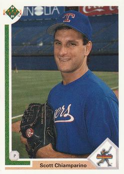 #8 Scott Chiamparino - Texas Rangers - 1991 Upper Deck Baseball