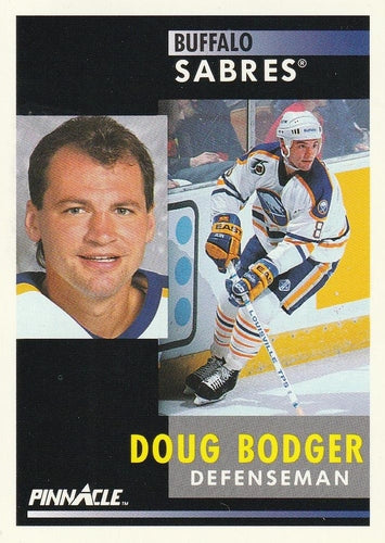 #8 Doug Bodger - Buffalo Sabres - 1991-92 Pinnacle Hockey