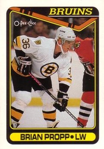 #8 Brian Propp - Boston Bruins - 1990-91 O-Pee-Chee Hockey