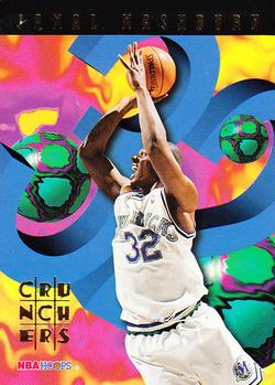 #8 Jamal Mashburn - Dallas Mavericks - 1995-96 Hoops Basketball - Number Crunchers