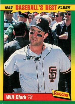 #8 Will Clark - San Francisco Giants - 1988 Fleer Baseball's Best Sluggers vs Pitchers