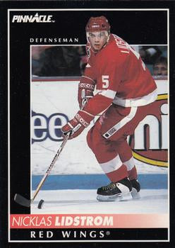 #8 Nicklas Lidstrom - Detroit Red Wings - 1992-93 Pinnacle Canadian Hockey