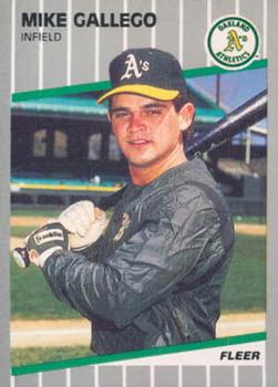 #8 Mike Gallego - Oakland Athletics - 1989 Fleer Baseball