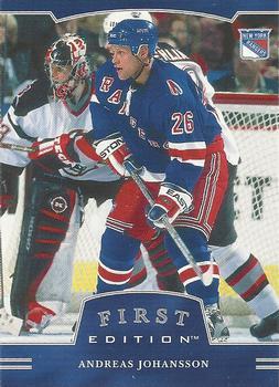 #90 Andreas Johansson - New York Rangers - 2002-03 Be a Player First Edition Hockey