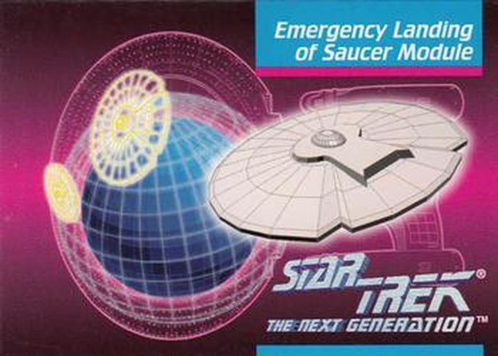 #94 Emergency Landing of Saucer Module - 1992 Impel Star Trek: The Next Generation