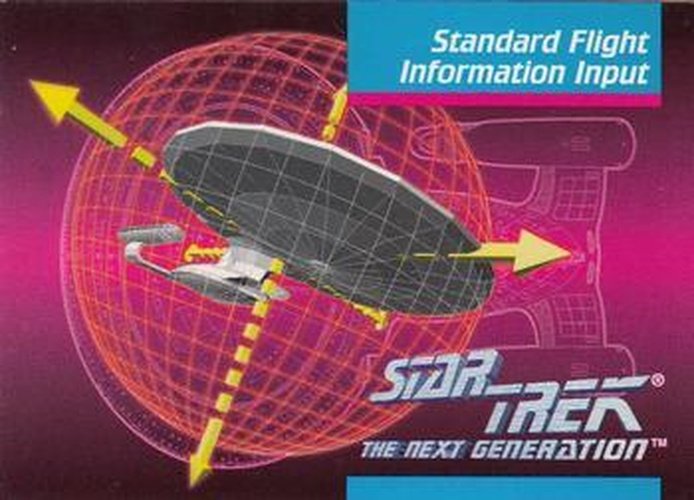 #96 Standard Flight Information Input - 1992 Impel Star Trek: The Next Generation
