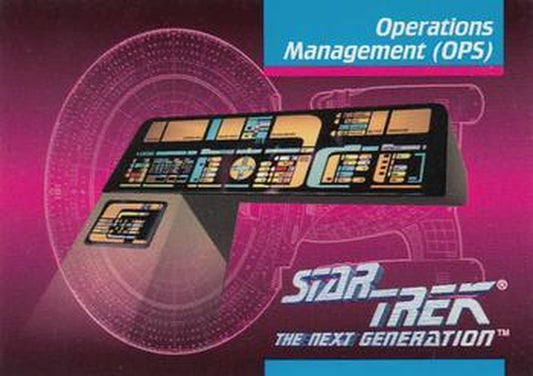 #98 Operations Management OPS - 1992 Impel Star Trek: The Next Generation