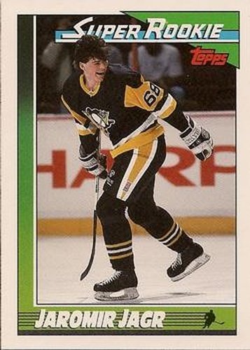 #9 Jaromir Jagr - Pittsburgh Penguins - 1991-92 Topps Hockey