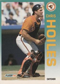 #9 Chris Hoiles - Baltimore Orioles - 1992 Fleer Baseball