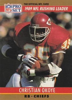 #9 Christian Okoye - Kansas City Chiefs - 1990 Pro Set Football
