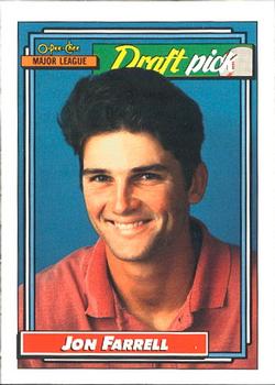 #9 Jon Farrell - Pittsburgh Pirates - 1992 O-Pee-Chee Baseball
