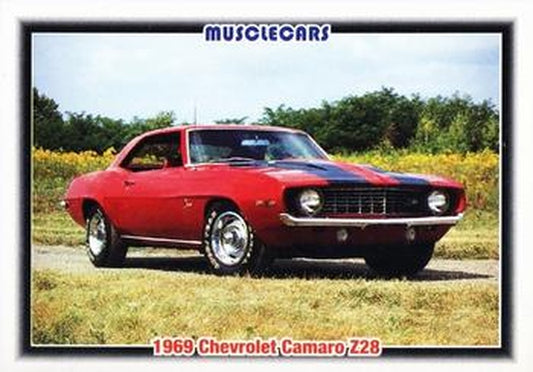 #9 1969 Chevrolet Camaro Z28 - 1992 Collect-A-Card Muscle Cars