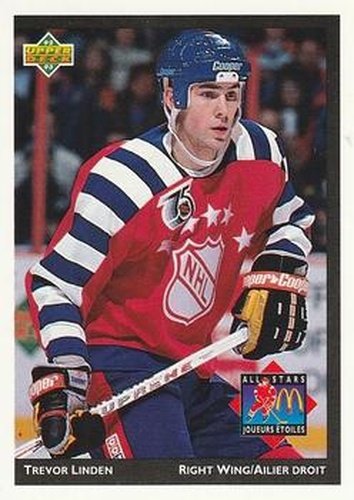 #McD-09 Trevor Linden - Vancouver Canucks - 1992-93 Upper Deck McDonald's All-Stars Hockey