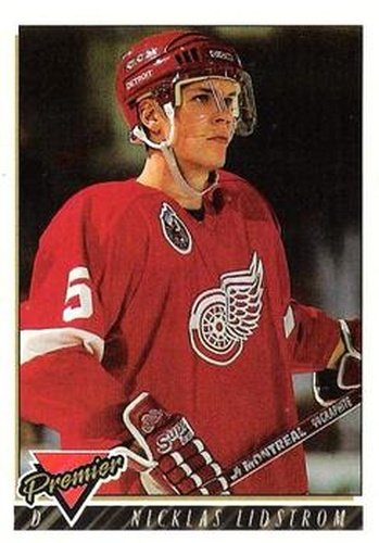 #9 Nicklas Lidstrom - Detroit Red Wings - 1993-94 Topps Premier Hockey