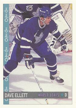 #9 Dave Ellett - Toronto Maple Leafs - 1992-93 O-Pee-Chee Hockey