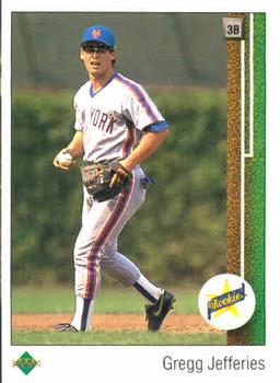 #9 Gregg Jefferies - New York Mets - 1989 Upper Deck Baseball
